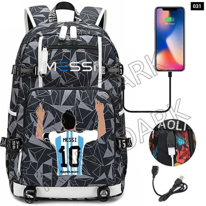 Unisex Messi Usb Charging 15.6 Inch Waterproof Laptop