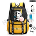 Unisex Messi Usb Charging Laptop School Bag for High Kids