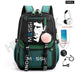 Unisex Messi Usb Charging Laptop School Bag for High Kids