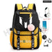 Unisex Messi Usb Charging Laptop School Bag for High Kids