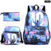 Unisex Messie 3pcs Large Capacity High Laptop School Bag