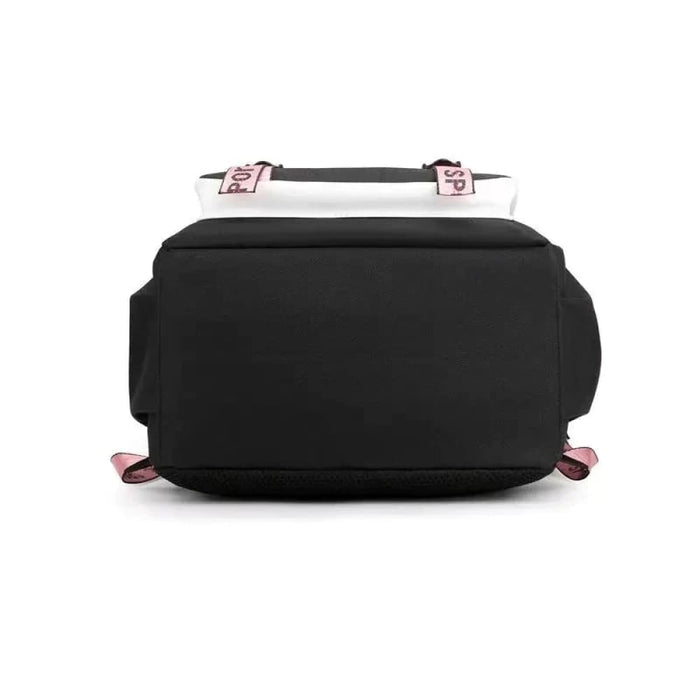 Unisex Twice School Bag Oxford Waterproof with Usb Charging