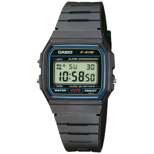 Unisex Watch By Casio F91w1yer Black 35 Mm