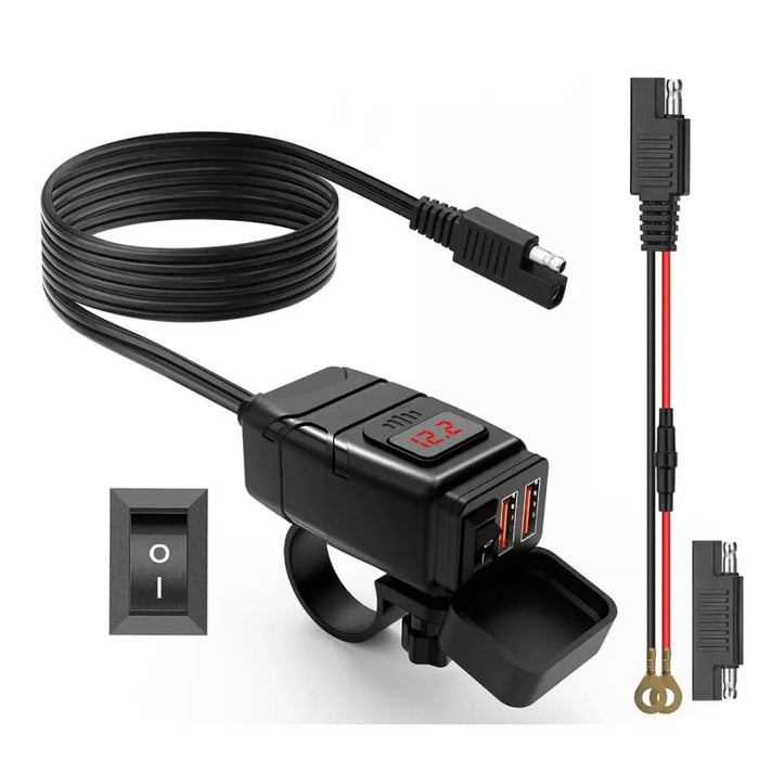 Universal 12v Motorcycle Usb Charger 3.0