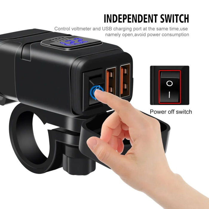 Universal 12v Motorcycle Usb Charger 3.0