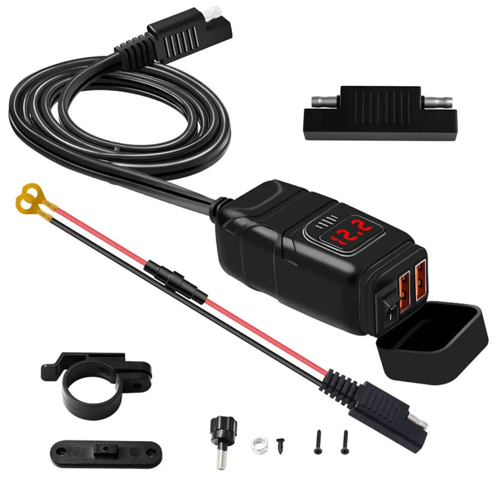 Universal 12v Motorcycle Usb Charger 3.0