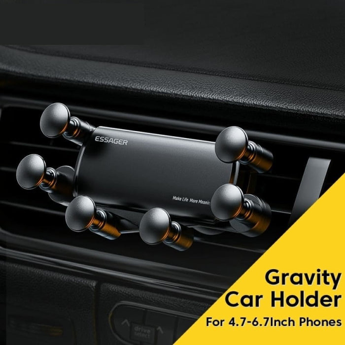 Universal 6 Points Solid Fold Car Phone Holder Gravity