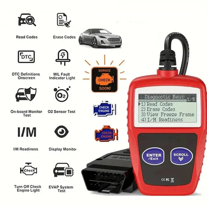 Universal Car Diagnostic Tool Clear Fault Codes