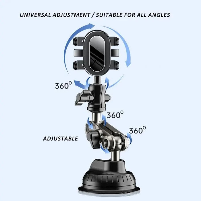 Universal Car Phone Mount With Magic Arm And Suction Cup