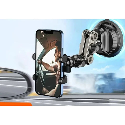 Universal Car Phone Mount With Magic Arm And Suction Cup