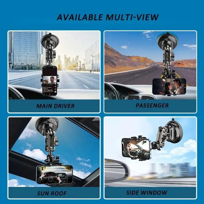 Universal Car Phone Mount With Magic Arm And Suction Cup