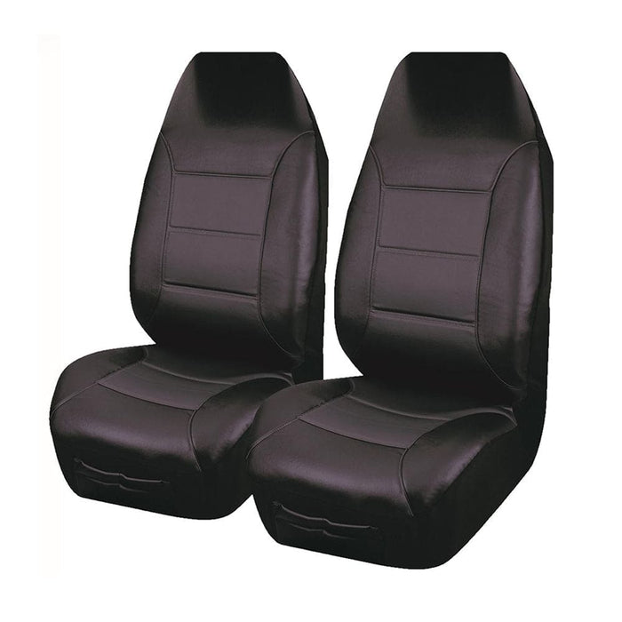 Universal Front Seat Covers Size 60 25 Black El Toro Series