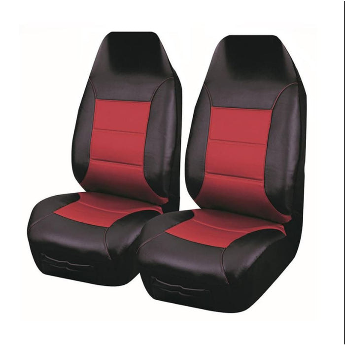 Universal Front Seat Covers Size 60 25 Red El Toro Series Ii
