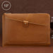 Universal Genuine Leather Business Zipper Laptop Tablet Bag
