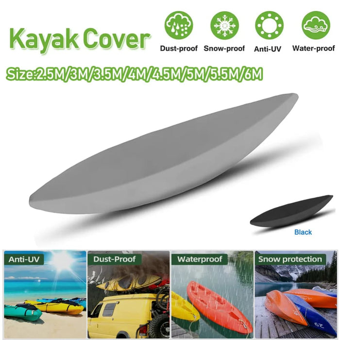 Universal Kayak Cover Canoe Boat Waterproof Uv Rain