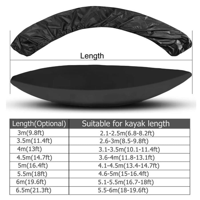 Universal Kayak Cover Canoe Boat Waterproof Uv Rain