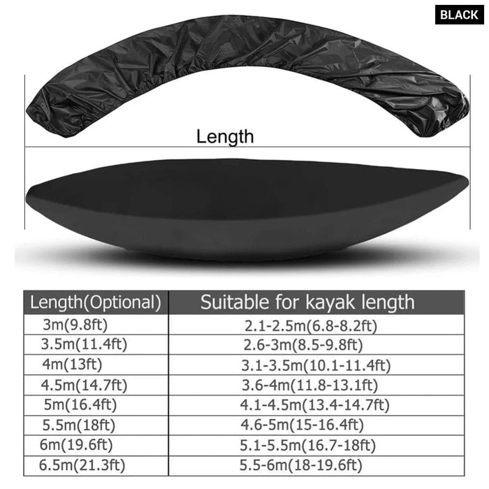 Universal Kayak Cover Canoe Boat Waterproof Uv Rain