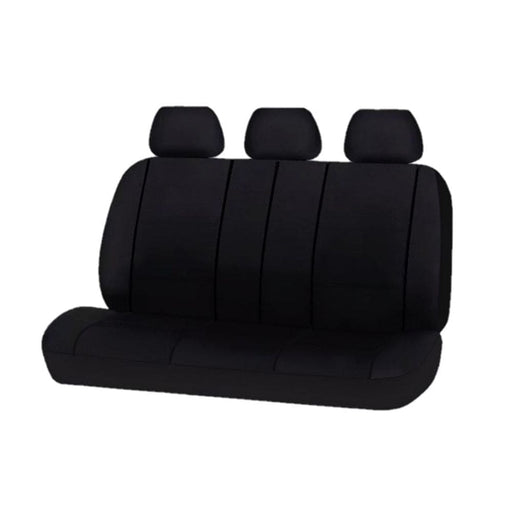 Universal Platinum Rear Seat Covers Size 06 08s Black