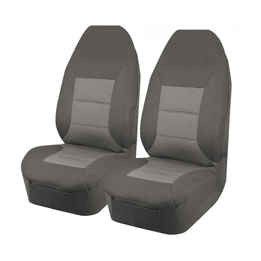 Universal Premium Front Seat Covers Size 60 25 Grey