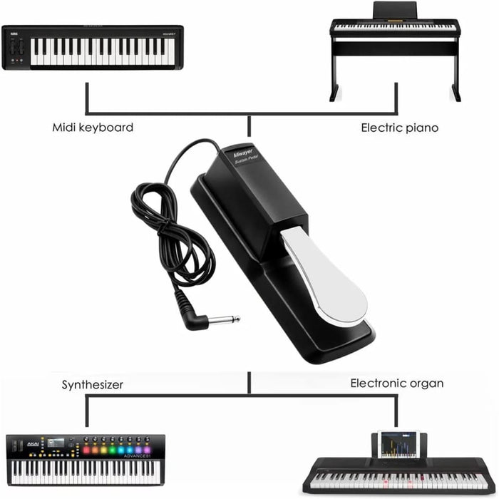Universal Sustain Pedal For Midi Keyboards