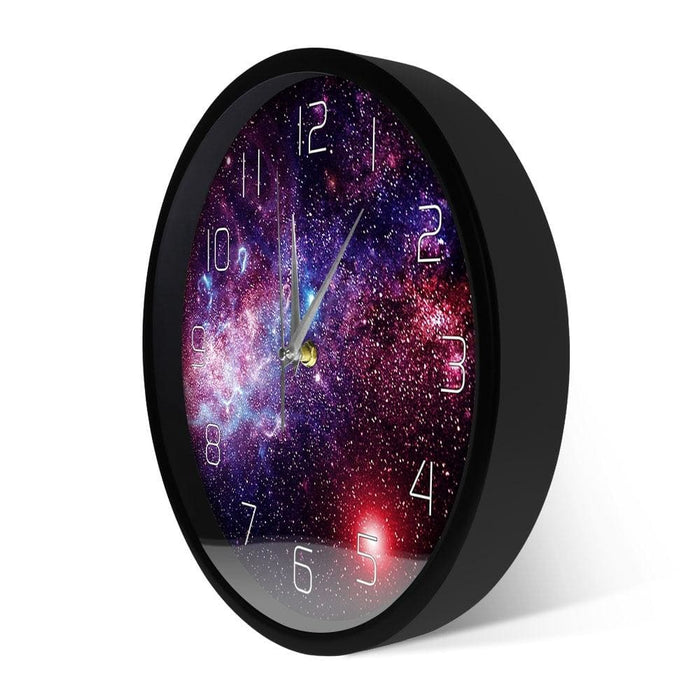Universe Space Galaxy Print Wall Clock Non Ticking Starry