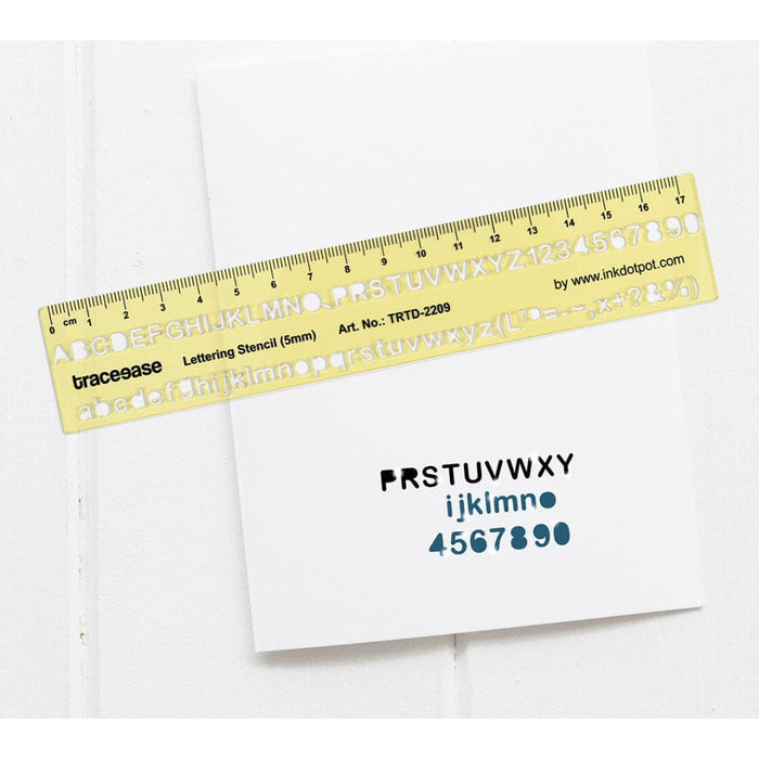 Upper Case Lower Numbers Lettering Template Drafting Tools