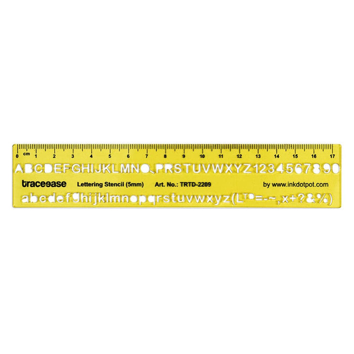 Upper Case Lower Numbers Lettering Template Drafting Tools