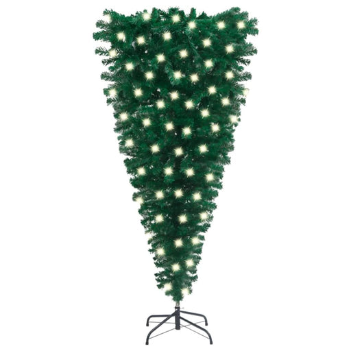 Upside-down Artificial Christmas Tree With Leds 120 Cm