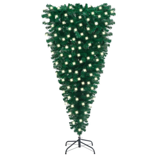 Upside-down Artificial Christmas Tree With Leds 180 Cm