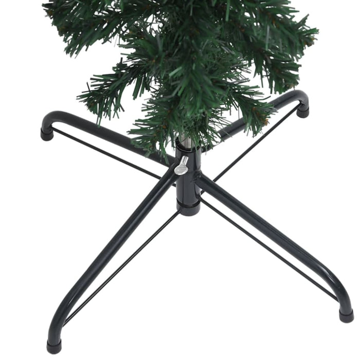 Upside-down Artificial Christmas Tree with Stand Green 210