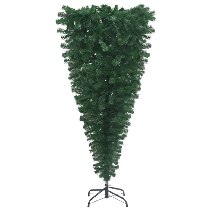 Upside-down Artificial Christmas Tree with Stand Green 210