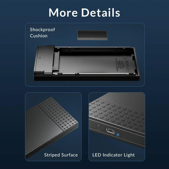 Usb 3.0 Type c 2.5 Hard Drive Enclosure