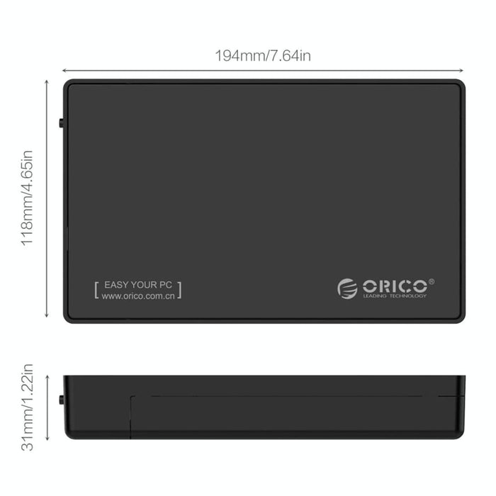 Usb c 2.5/3.5 Sata Hdd Enclosure Uasp Supported