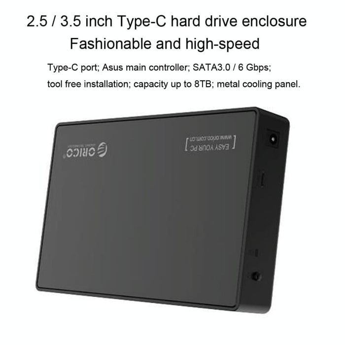 Usb c 2.5/3.5 Sata Hdd Enclosure Uasp Supported
