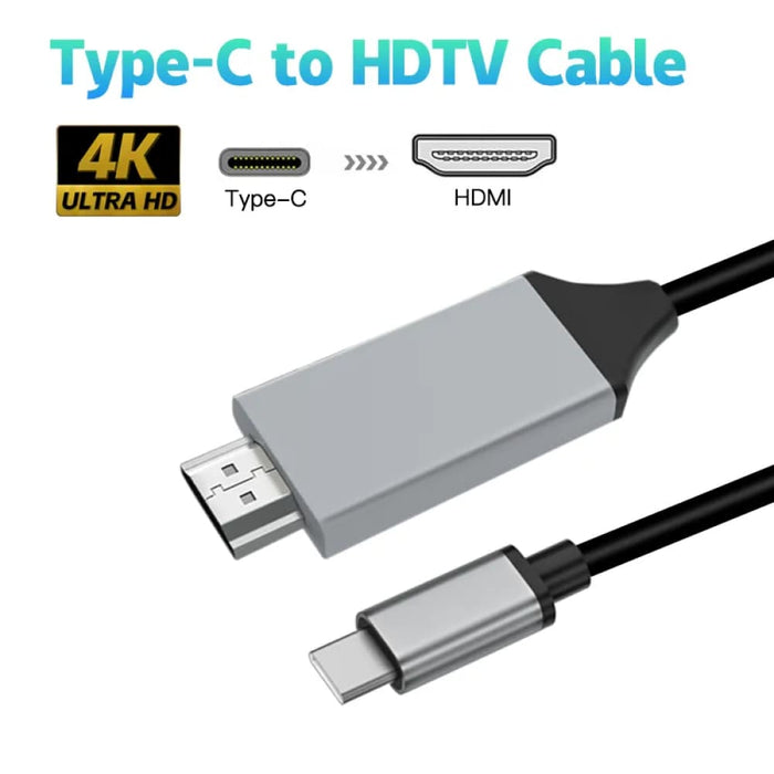Usb c to Hdmi Adapter Cable 4k 30hz Type Hdtv 3.1
