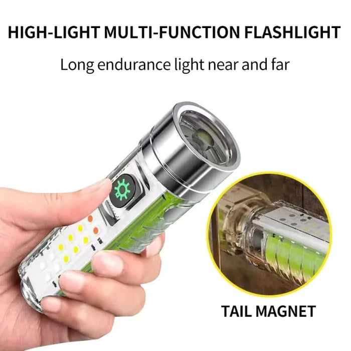 Usb c Rechargeable Led Keychain Light with Magnet and Uv