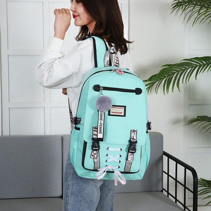 Usb Charging Anti Theft Backpack For Sports And Leisure
