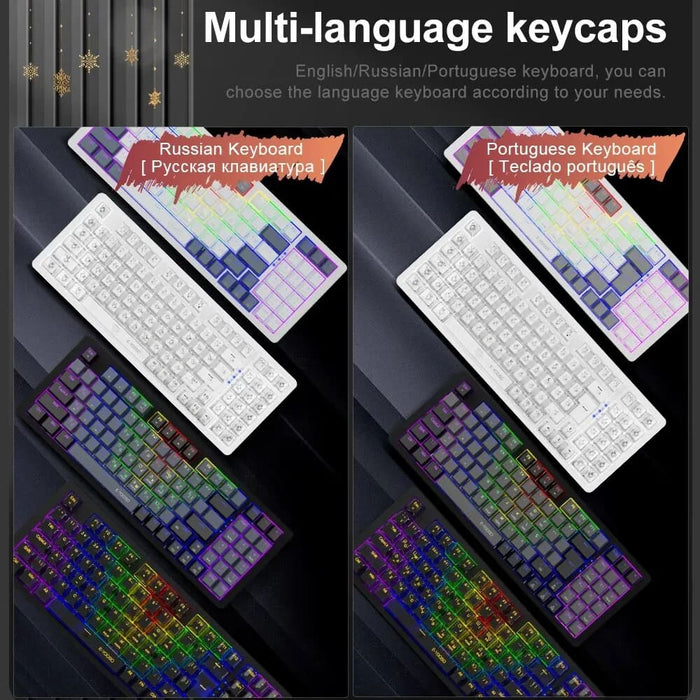 Usb Mechanical Gaming Keyboard With Monochrome Backlight 94