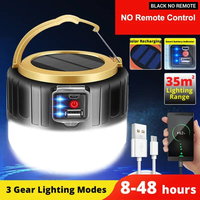 Usb Rechargeable Solar Camping Lantern