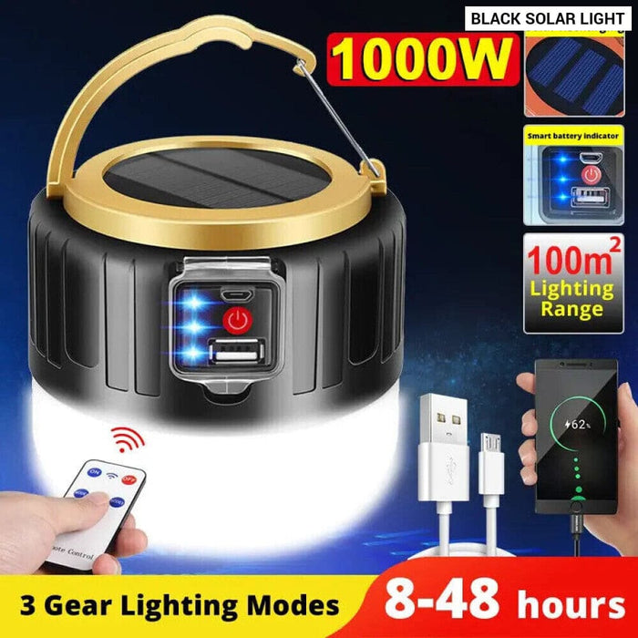 Usb Rechargeable Solar Camping Lantern