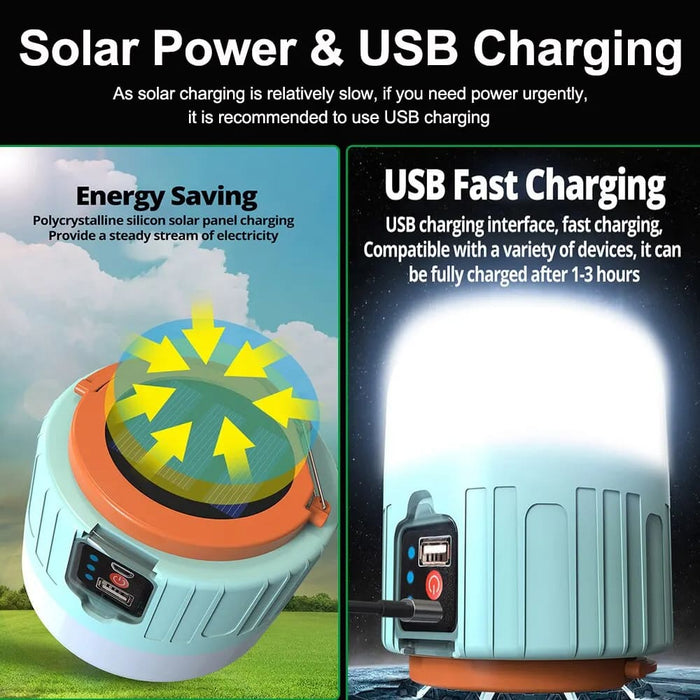 Usb Rechargeable Solar Camping Lantern