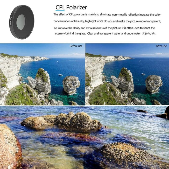 Uv Cpl Nd16 Nd32 Lens Filter for Dji Action 3