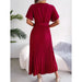 V Neck Chiffon Maxi Dress for Women