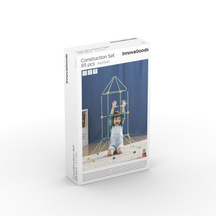 Children Fort Building Kit Archikitt 85 Pieces