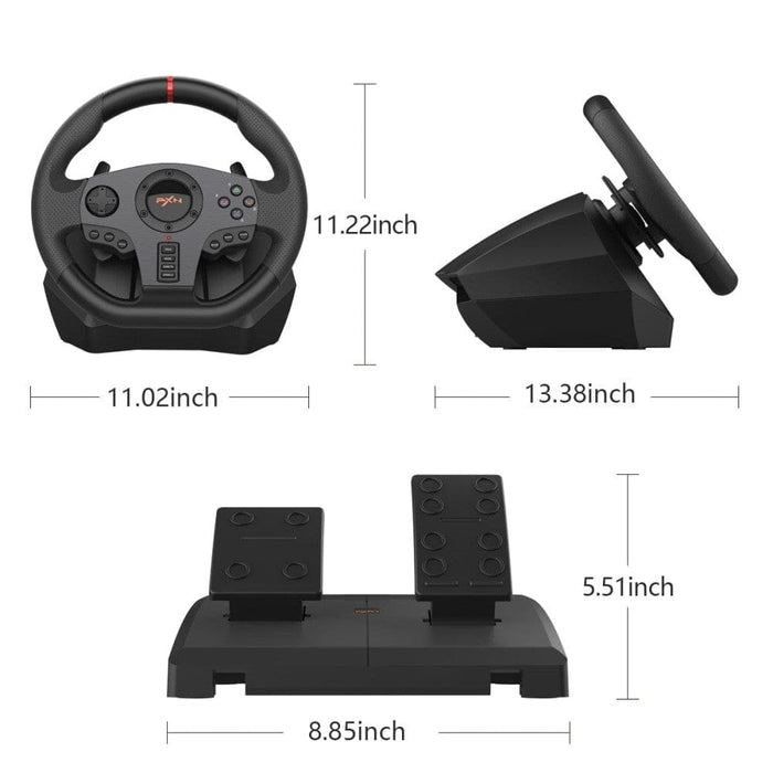 V900 6 In 1 Gaming Steering Wheel Volante Racing