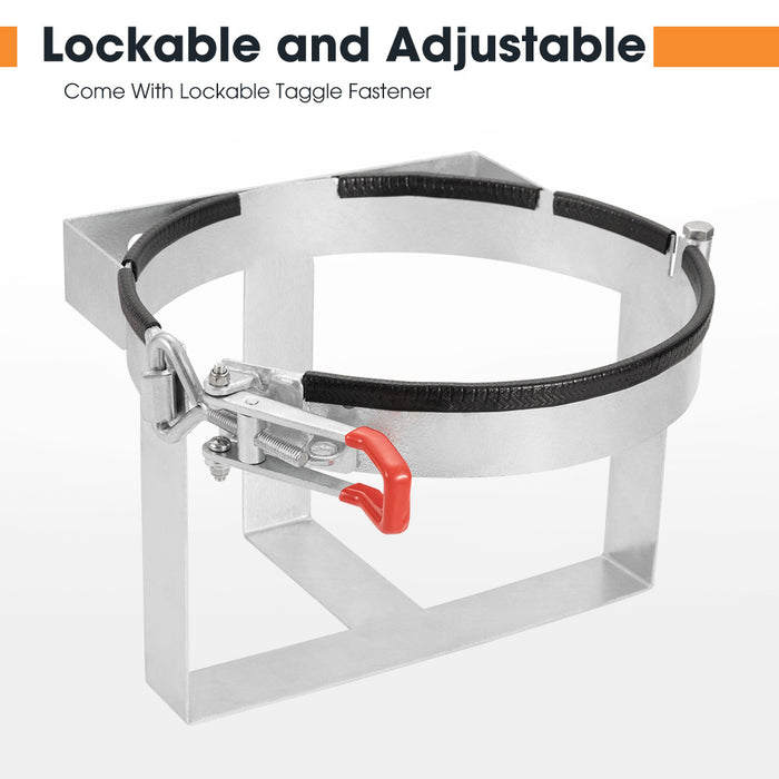 4.5Kg Gas Bottle Holder Galvanized For Camping Trailer Caravans Rv 4Wd Lockable