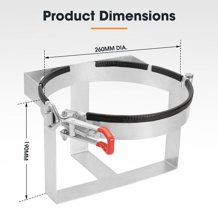 4.5Kg Gas Bottle Holder Galvanized For Camping Trailer Caravans Rv 4Wd Lockable
