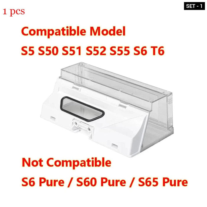 Vacuum Cleaner Dust Box With Side/ Main Brush For Roborock