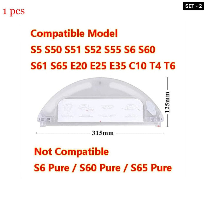 Vacuum Cleaner Dust Box With Side/ Main Brush For Roborock