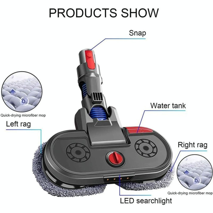 Vacuum Cleaner Electric Mopping Head Integrated Water Tank